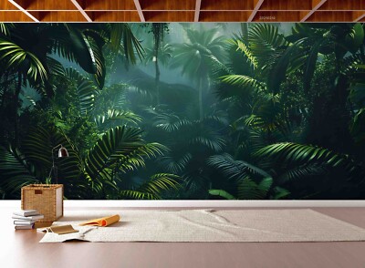 3D Green Plants Nature Landscape Wallpaper Wall Murals Removable Wallpaper