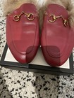 Gucci Fur-Lined Princetown Mules Horsebit Loafers Leather- IT Size 37 Pristine — photo 2