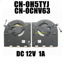 0H5TYJ 0CNV63 For DELL Alienware M17 R3 R4 P45E CPU  GPU COOLING FAN DC12V