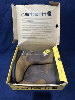 Carhartt Size 9.5m Wellington Waterproof Steel Toe Leather Boots CMP1200