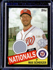 2020 Topps - 1985 Topps Baseball Relics Max Scherzer #85R-MS (MEM) BLACK /199