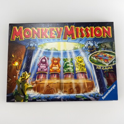 Ravensburger MONKEY MISSION Board Game COMPLETE Gunter Baars 2003 3D