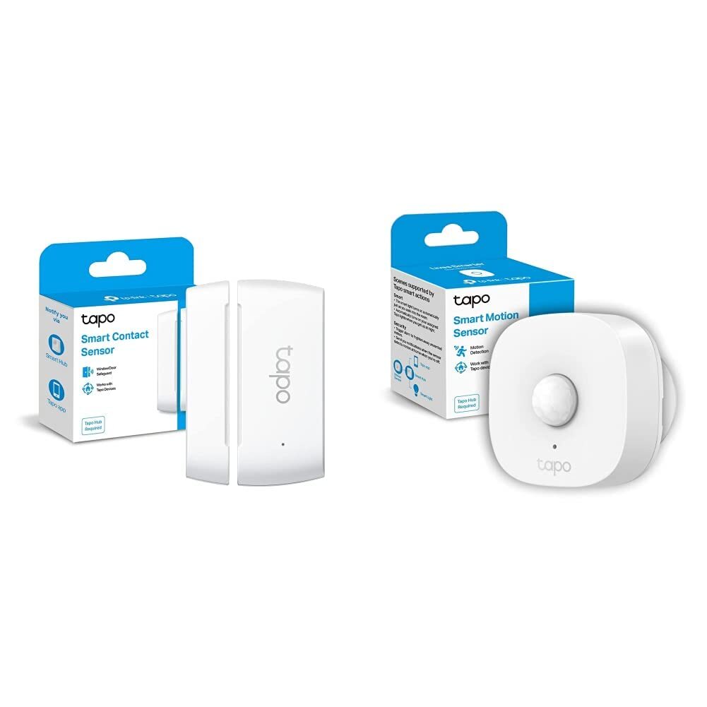TP-Link Tapo T110 Smart Contact Sensor, Sensore di Contatto Intelligente, Domoti