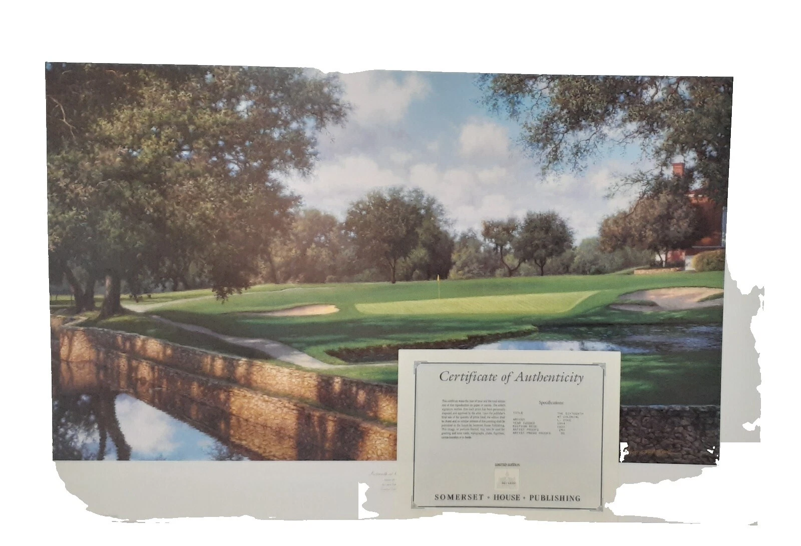 纸张现实主义高尔夫艺术印刷品