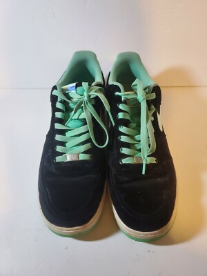NIKE AIR FORCE 1 MENS 488298 080 Size 12 Shiny Silver Green  display picture 1