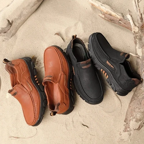 Herren Halbschuhe Freizeitschuhe Wasserdicht Outdoor Slipper Sneaker Wasserdicht Schwarz - Bild 7 von 18