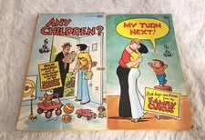 FAMILY CIRCLE 2 Book Lot BIL KEANE Any Children? MY NEXT TURN! 1975/81 Good