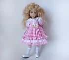 Pink checkered dress Little Darling  D.Effner 13" doll, suitable for Paola Reina