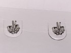 LAST 1 *NEW* ZALES Jewelers Sterling Silver Lab Created White Sapphire Earrings — photo 8