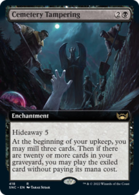 MTG - Cemetery Tampering - Extended Art - Streets of New Capenna - NM, English M