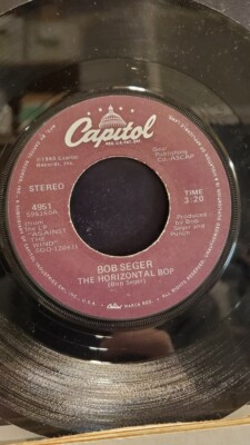 BOB SEGER  7'' 45 RPM ''Horizontal Bop'' & ''Her Strut'' VG+ condition
