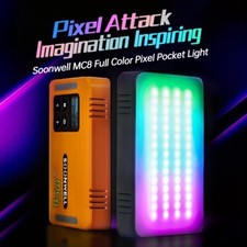 Soonwell MC8 RGB LED Video Light Handheld Pocket Fill Light Photography Lighting