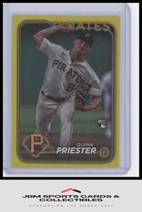 2024 Topps #93 Quinn Priester Yellow Foil - Pittsburgh Pirates