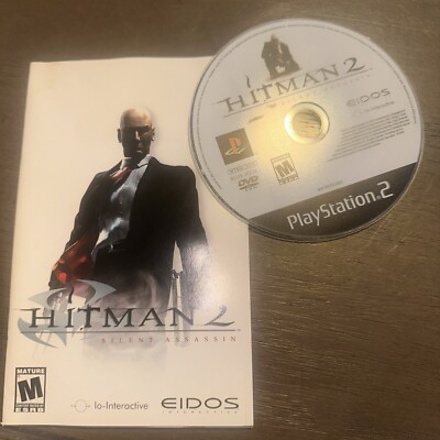 Jeu Hitman 2 Silent Assassin PS2 - Press Kit Avec Jaquette, Très Bon état