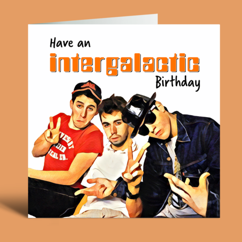 BEASTIE BOYS Hip Hop Rap Funny Birthday Card Dad Son Brother Husband Sister  - Afbeelding 1 van 1