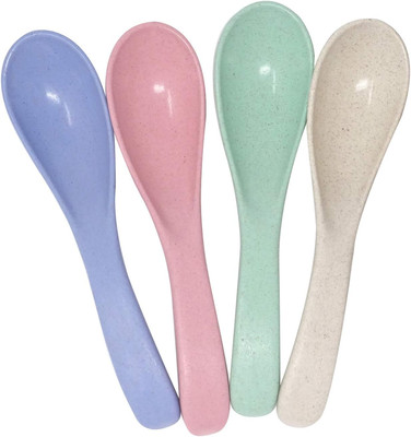 4PCS 15Cm/5.9Inch Boreal Europe Style Eco-Friendly Wheat Straw Colourful Soup Sp