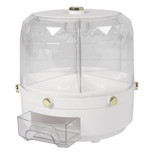 6 in 1 360?? Rotating Grain Cereal Dispenser Storage Box Kitchen Rice Container - Picture 9 of 15