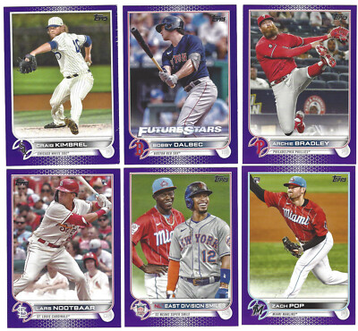 2022 Topps Series 1 Purple Parallel Meijer Exclusive Complete Your Set You PIck