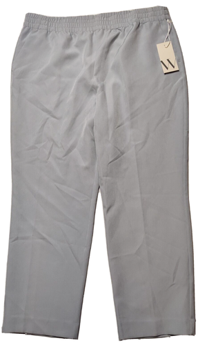 WORTHINGTON Women Large Asphalt Gray Pull-On Pants NEW