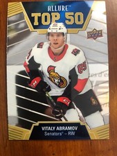 19-20 UD Allure Hockey Rookie Top 50 T50-27 Vitaly Abramov