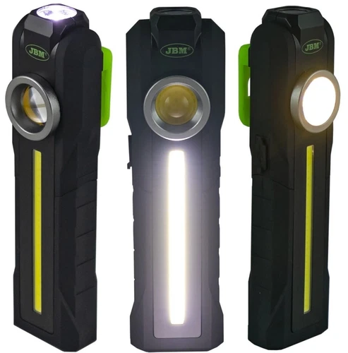 LAMPADA TORCIA DA LAVORO PORTATILE A LED CON BASE MAGNETICA REGOLABILE TASCABILE