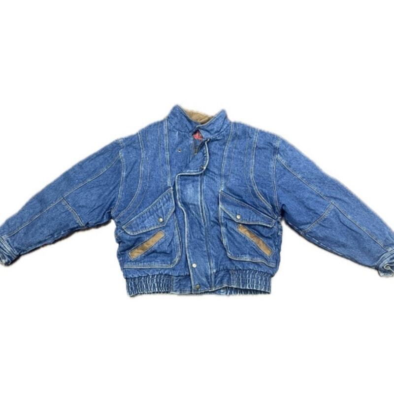 Vintage Context Men’s Denim Jacket with Plaid Lining
