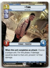 Finn - On the Run (Hyperspace) #326 Star Wars Unlimited TOR NM X1