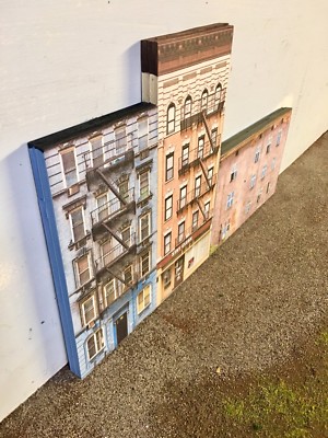 Edificio In Scala HO 1:87 - PTF DESIGNS Appartamento/Sfondo 3D - Già Assemblato
