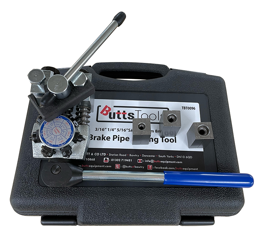 Brake Pipe Flaring Tool Turret Kit 4.75mm 3/16 1/4 5/16 DIN SAE