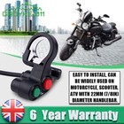 Motorcycle Handlebar Light Horn Switch On/Off Signal Indicator Electric Bike UK