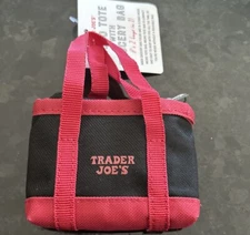 Trader Joe's Micro Tote with Grocery Bag (2 bags In 1) Mini/New with Tags