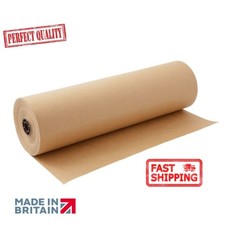 25m x 750mm STRONG BROWN KRAFT WRAPPING PAPER roll Thick quality packaging