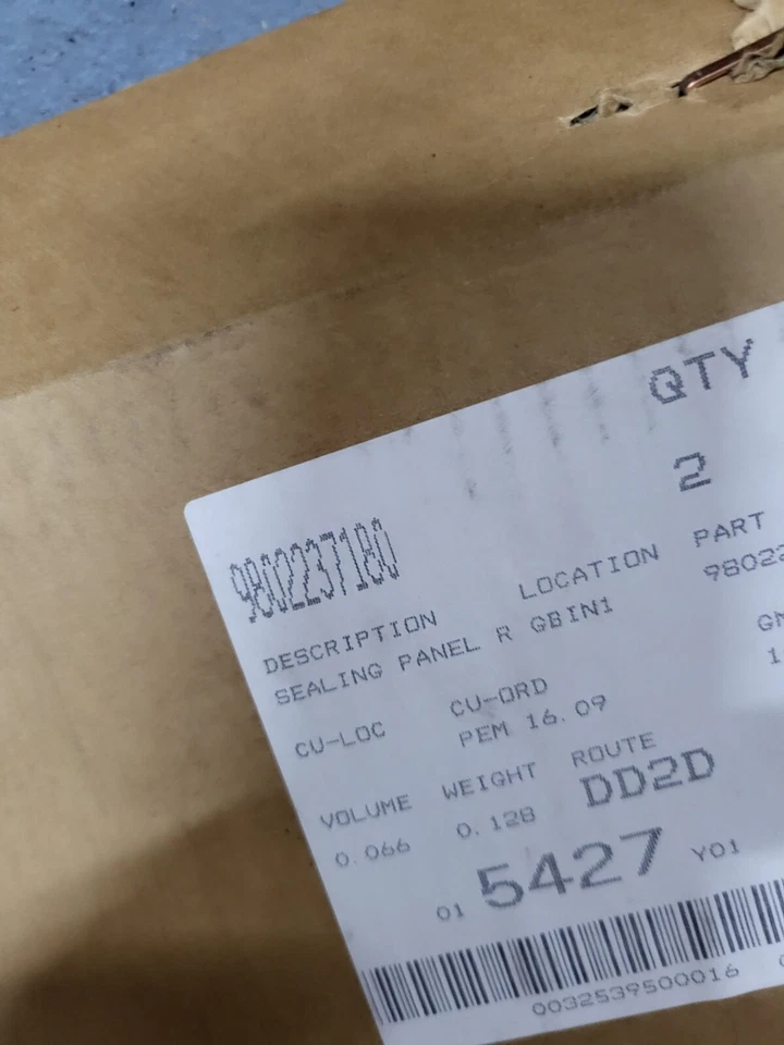 GENUINO NUEVO PEUGEOT 2008 2013 - 19 LÁMINA PUERTA DELANTERA IZQUIERDA 9802237180 - Imagen 2 de 2