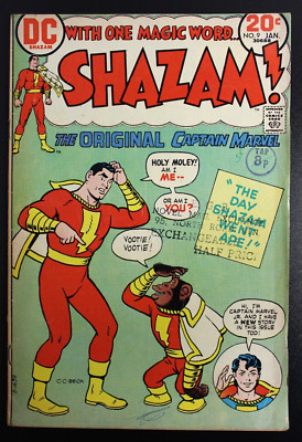 SHAZAM #9 DC Comics 1974 Captain Marvel ''Worms of the World, Unite!'' VG
