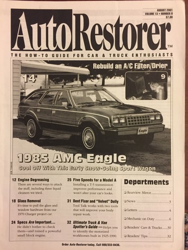 1985 AMC Eagle Limited 1970 Dodge Charger Glass Removal, A/C Filter Dryer rebuid