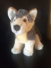 Wolf Pup Plush Aurora Standing Timber Wolf Stuffed Animal Toy