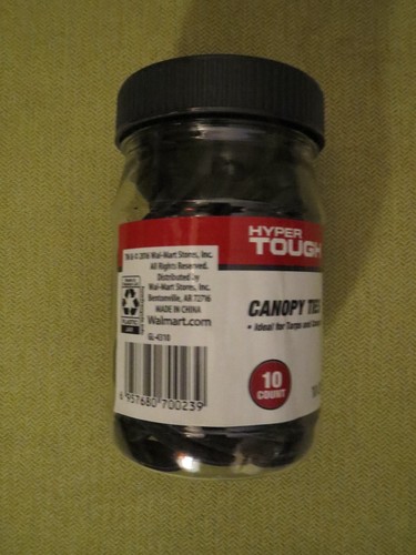 Paquete de 10 corbatas Hyper Tough de 8 pulgadas en tarro de plástico, NUEVAS - Imagen 13 de 14