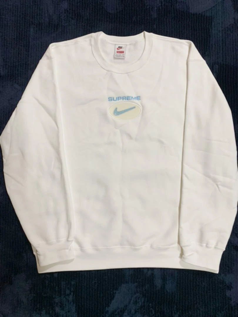 Supreme Nike Jewel Crewneck White Size L | eBay