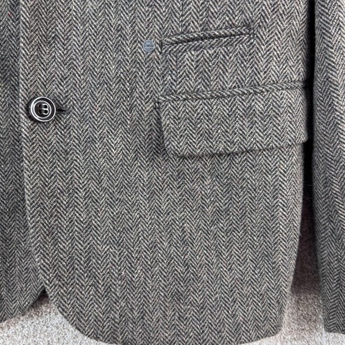 Superdry Mens Jacket 2XL XXL Grey Blazer Wool Fitted Country Hunting 2 Button - Picture 3 of 9