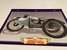 Norton 500T Trial Outfit Canterbury Side-Car 1952 Card Passion Motorcycle Atlas