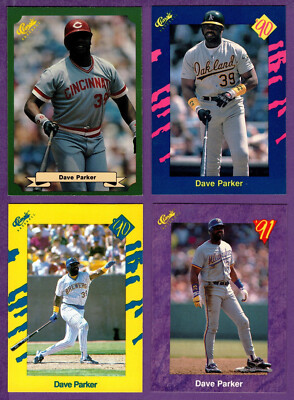 Dave Parker Reds, A's, Brewers, 2025 Hall of Fame Group of 4 Classic Games Cards