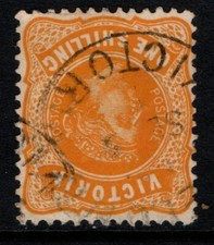 Victoria 1905 1913 QV 1/- One Shilling perf 12 x 12½ SG425 Used Inverted WMK