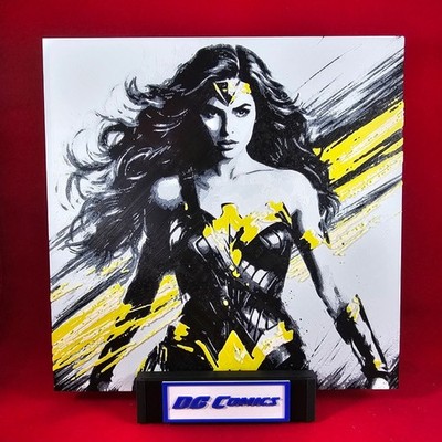 Warrior Princess Wall Art 3D Printed Comic Style Display DecorPremium 