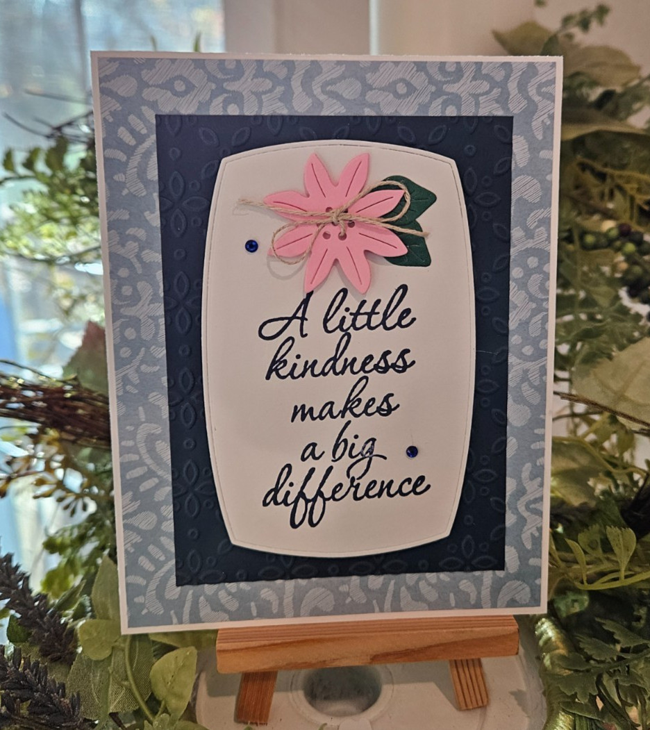 STAMPIN UP CARD KIT- A LITTLE KINDNESS MAKES A BIG DIFFERENC Makes 4-Set #25.560