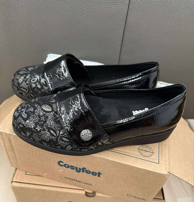 SIZE 10.5 WOMENS - Cosyfeet extra roomy Shoe Carmen Wide Fit 6E Width QC1128H
