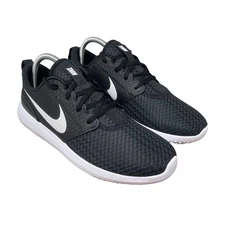 Nike Golf Shoes Mens 8 Black White Roshe Spikeless Lace Up CD6065-001