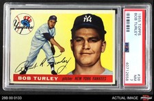 1955 Topps #38 Bob Turley Yankees PSA 7 - NM