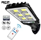 RCP Waterproof Solar Light for Outdoor Street Wall Yard Lamp w/ Remote Control