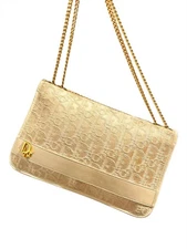 Dior x Christian Dior Oblique Logo Monogram Chain Shoulder Hand Bag Vintage Y2K