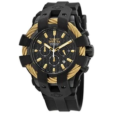 Invicta Bolt Chronograph Black Carbon Fiber Dial Men's Watch 23866